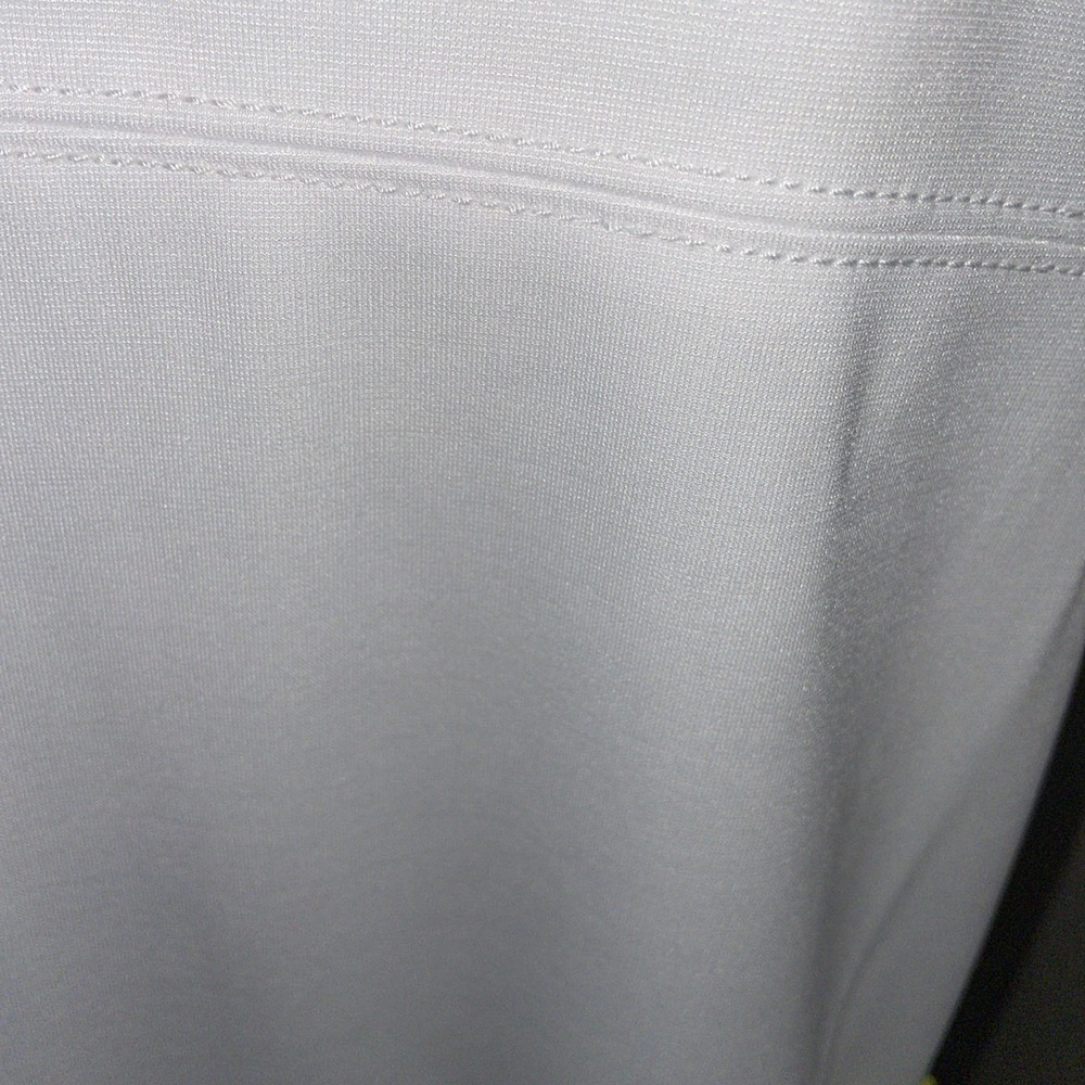 Joan Vass Colorblock Knit Shift Dress Navy White Lime Pocket NWT L - Picture 7 of 9